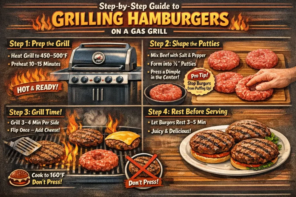 Grilling Hamburger